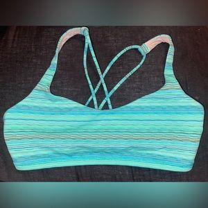 Lululemon Free To Be Bra- Dragonfly Space Dye Twist- size 8